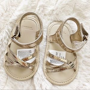 Gymboree gold baby sandals